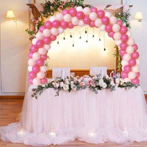 1 Set Exquisite Table Balloon Arch Decorative Easy to Assemble Adjustable Wedding Small Desktop Balloon Arch Kit for Home