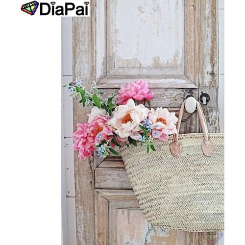 DIAPAI 5D DIY Diamond Painting 100% Full Square/Round Drill "Flower basket" Diamond Embroidery Cross Stitch 3D Decor A23643