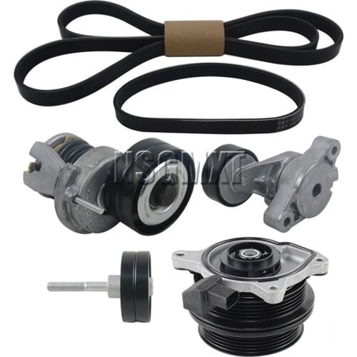 AP01 Water Pump & Belt & Tensioner Kit for Audi A1 A3 VW Beetle Golf Tiguan Jetta Passat Seat Ibiza Fabia 1.4 TSIon 03C121004G