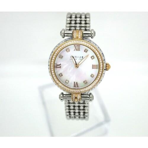 INFIJE Quartz Watch in Steel with Zirconia and Mother of Pearl - MADE IN ITALY