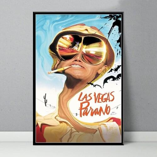 Hot Fear And Loathing In Las Vegas Classic Movie Posters And Prints Canvas Painting Pictures On The Wall Abstract Home Decor