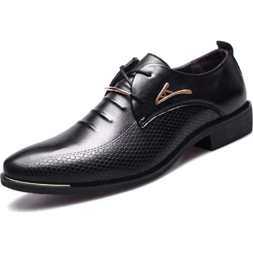 Mens Dress Shoes Men Pointed Toe Business Suit Male Shoes Adult Wedding Shoes Comfort Oxfords Men Formal Shoes