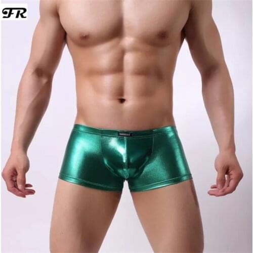 FR Mens Novelty Funny Boxer Shorts,Mens Faux Leather Boxers,Mens Boxers Underwear