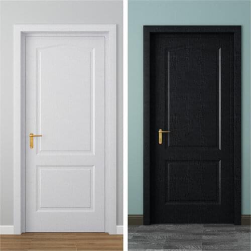 Pure Color Wood Stripe Home Decorative PVC Self-adhesive Peel and Stick Wallpaper Furniture Renovation Sticker Household Doors