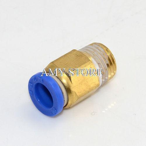 Pneumatic ONE Push to Connect Straight Male Threaded 1/4" OD 8mm