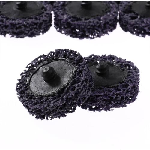 10Pcs Polishing Discs Kit Quick Clean Poly Strip Wheel Disc Tools Abrasive Angel Grinders Cleaner for Rust Paint Flaking Removal