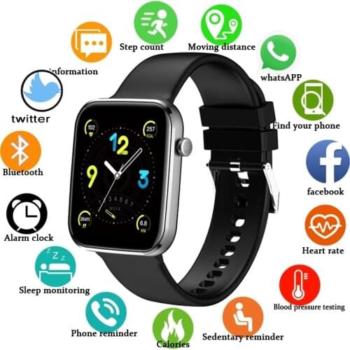 LIGE 1.69 New Big Screen Women Smart Watch Smart Watch Male Fitness Tracker Blood Pressure News Push Reminder Ladies Smartwatch