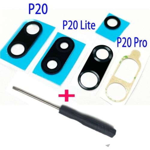 2Pcs/Lot ， Back Camera Glass For Huawei P20 Lite P20 Pro Rear Camera Glass Lens with Glue Replacement Parts