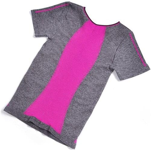 High quality Patchwork Compression Shirts Womens T-shirts Dry Quick Short Sleeve T-shirts Fitnes Clothes Tees Tops Camisetas