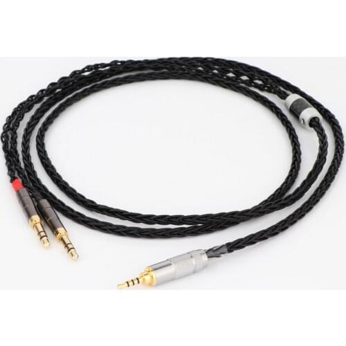 High Quality Silver Headphone Upgrade Cable For Sundara Aventho/Focal Elegia/t1 t5p/D600 D7200 /MDR-Z7 MDR-Z1R