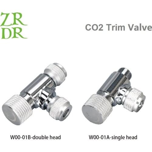 ZRDR CO2 Trim Valve needle regulator suit 4*6mm co2 special tube for aquarium fish tank co2 systemCarbon dioxide fine-tuning