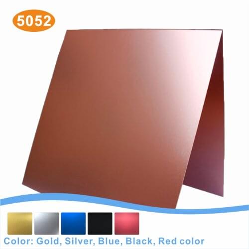 0.5 5052 Rose Gold Anodized Aluminium Flat-Plate Anti-Fingerprint Smooth Surface Blank Laser Engraved Material Customizable Size