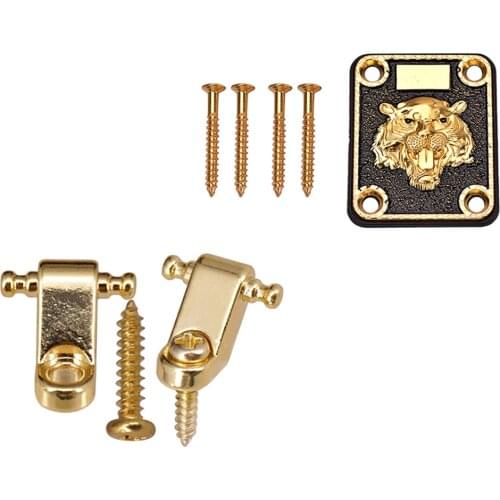 1 Pack Electric Guitars String Retainer+Neckplate Musical Instrument Parts