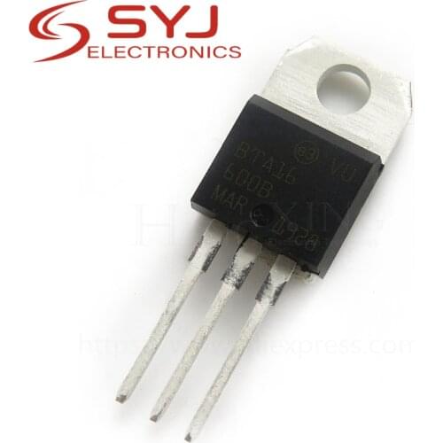 10pcs/lot BTA16-600B TO-220 BTA16-600 TO220 BTA16 600V 16A new original In Stock