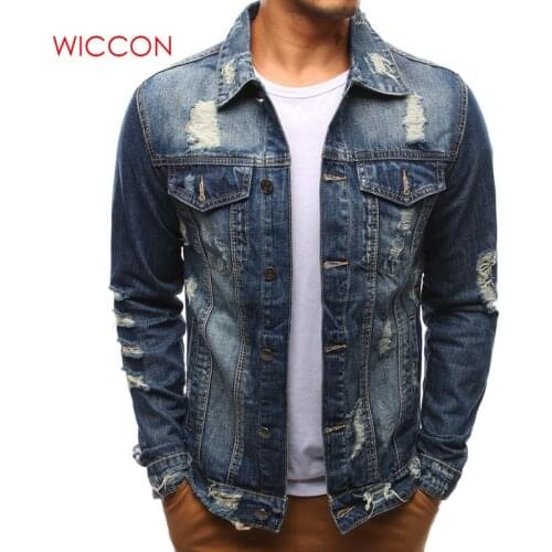 2021 New Casual Slim Mens Denim Jacket Bomber Jacket Men High Quality Cowboy Mens Jean Jacket Chaqueta Hombre