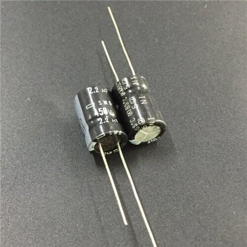5pcs/50pcs 2.2uF 450V NIPPON NCC SMG Series 10x16mm 450V2.2uF Solid Aluminum Electrolytic Capacitor