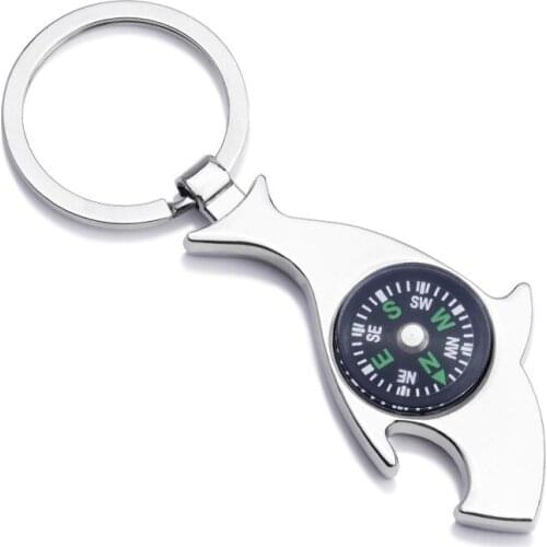 FREE shipping by FEDEX 100pcs/lot New Design Metal Dolphin Keychains with Bottle Opener Zinc Alloy Dolphin Keyrings Gifts