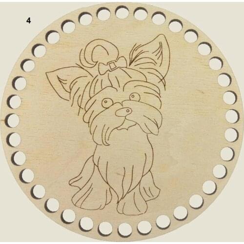 Free shipping Round SET OF 20 (pcs)Wooden crochet accessory Wood bottoms for crochet bags Wooden monogram Wooden bottoms15cm