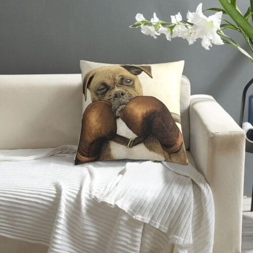 British Bulldog,The Boxer pillowcase printed cushion cover sofa waist pillow pillow cover