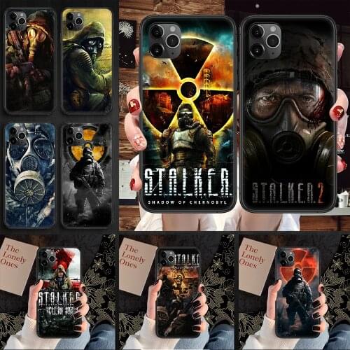 Stalker Clear Sky Phone Case Cover Hull For iphone 5 5s se 2 6 6s 7 8 12 mini plus X XS XR 11 PRO MAX black painting waterproof