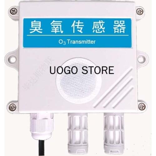 Ozone Sensor Transmitter O3 Gas Detector 4-20mA Analog RS485 Output with Temperature and Humidity