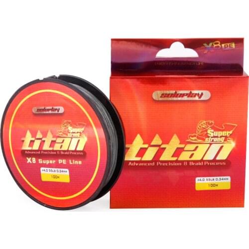 SOLOPLAY 100M 8X 20-100LB Extreme Strong 8 Strands Braided Fishing Line Gray/Green Multifilament PE Braid Line for Carp Fishing