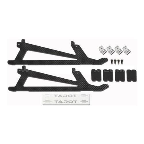 450 V3 Sport Helicopter Part Tarot Carbon metal landing gear set TL2776-01