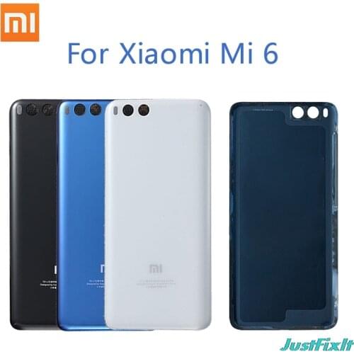 For Xiaomi Mi6 For Xiaomi Mi6 Mi 6 Battery Back Rear Cover Door Case Replacement Repair Spare Parts