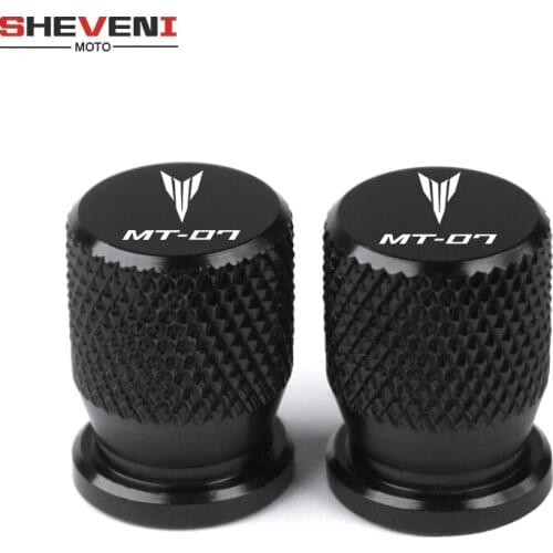 For YAMAHA MT07 MT-07 MT 07 all year Motorcycle Accessories Wheel Tire Valve caps CNC Aluminum Airtight cover 2017 2018 2019