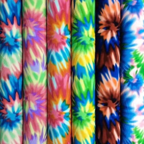 Stretchy Ombre Fabric Stylish Tie Dye Polyester Chiffon Craft DIY Fashion Printed Chiffon