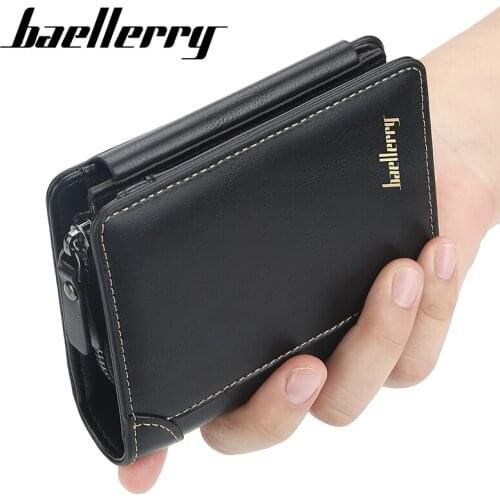Quality Guarantee Mens Short Wallet Bifold Card Holders for Men Casual Portable Coin Purse NewLeather Male Cash Clutch Bag