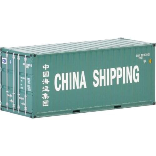 Collectible Diecast Toy Model WSI 1:50 Scale China Shipping 20 FT Truck,Shipping Container Model For Business Gift, Decoration