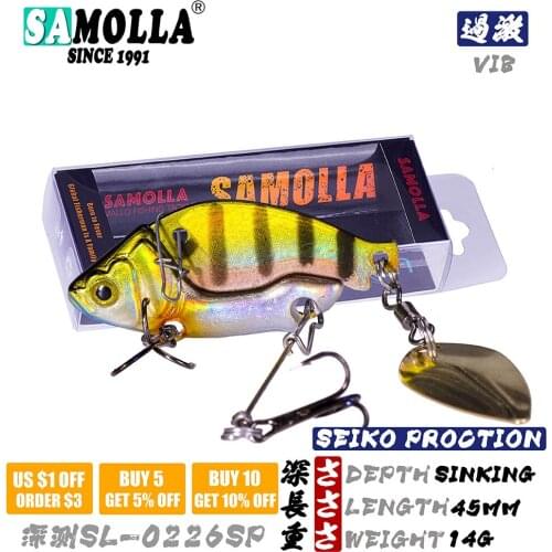 Metal Fishing Lure Vibration Spinnerbait 14g Cuillere Peche Leurre Spoon Sinking Pike Seabass Carp Baits Pesca Accessories Mar