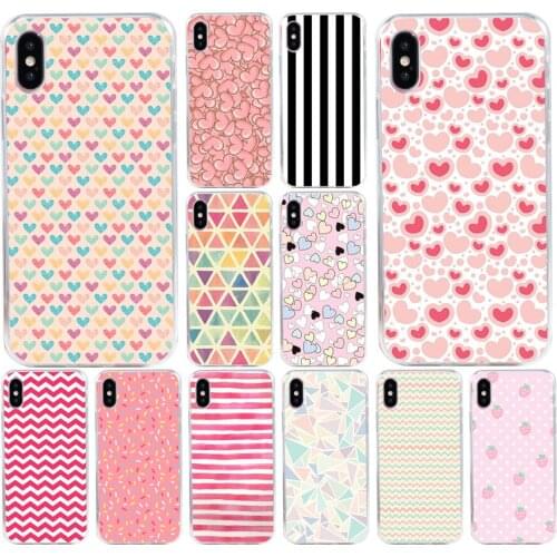 144H Stripes Princess Soft Silicone Tpu Cover phone Case for iphone 5 5s se X XR XS Max case