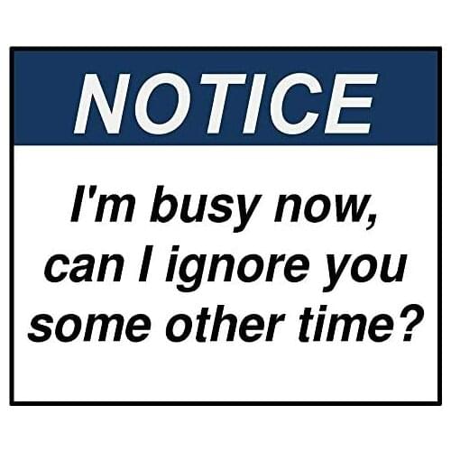 Nobrand New Notice Joke, Retro Replica Vintage Style Metal Tin Sign Gift Outdoor Street Yard Sign Home