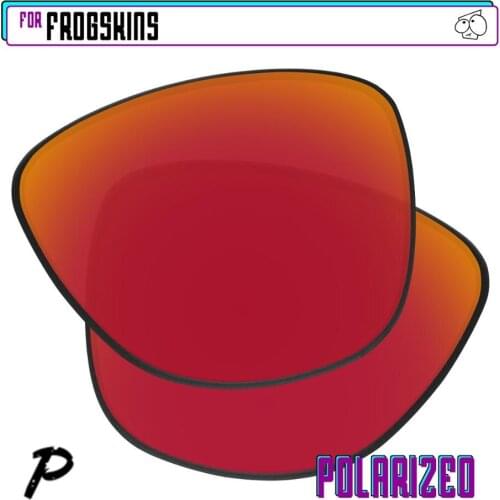 EZReplace Polarized Replacement Lenses for - Oakley Frogskins Sunglasses - Red P