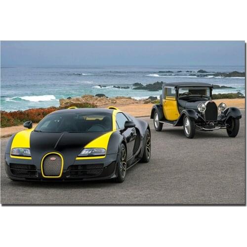 Bugatti Veyron Grand Sport Vitesse Supercar Canvas Painting Posters and Prints Wall Art Modern Home Decoration