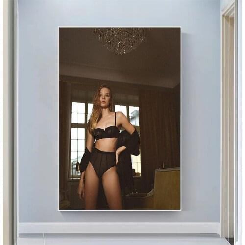 Silk Cloth Wall Poster Johanna Thuringer Sexy Model Star Art Home Decoration Gift