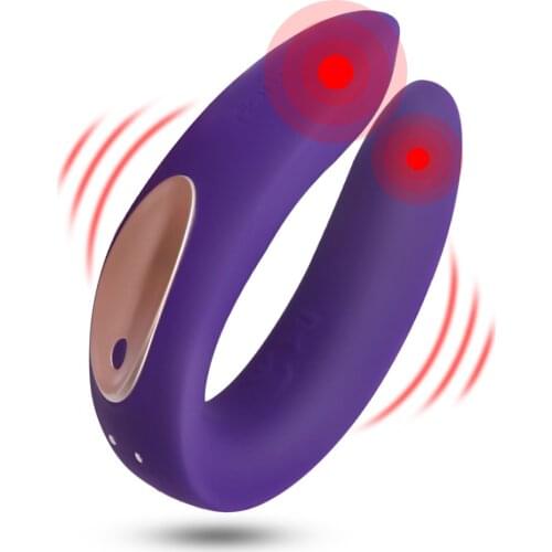 U-Shaped Vibrators For Couples Penis G-Spot Sex Toys Anal Vaginal Clitoral Stimulator Double Vibrating Female Massager Sex Tools