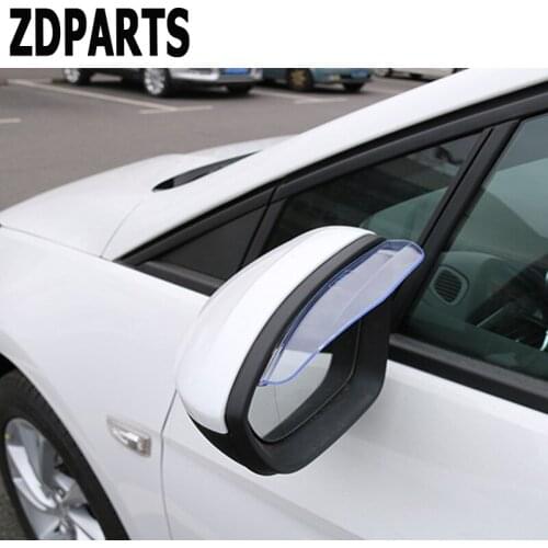 ZDPARTS Car Rearview Mirror Rain Shade Rainproof Sticker For Audi A3 A4 B7 B8 B6 A6 C6 C5 Q5 Nissan Qashqai Juke X-trail T32