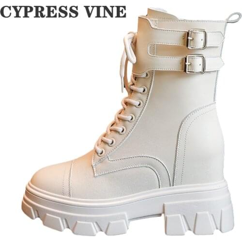 Cypress Vine Women Motorcycle Anckle Boots Split Leather For Spring Autumn Winter Round Toe Pu Outsole By Handmade Size 34--39