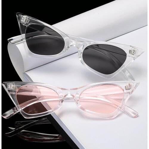 LongKeeper Cute Sexy Retro Cat Eye Womens Sunglasses Vintage Triangle Sun Glasses for Ladies Driving Shades Eyewear UV400
