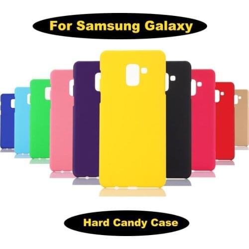 For Samsung Galaxy A10 M20 M10 A8S A750 J4 Core S10 J6 PLUS lite A6S A9 star 2018 A730 Hard Candy Color Matte Case Cover Phone