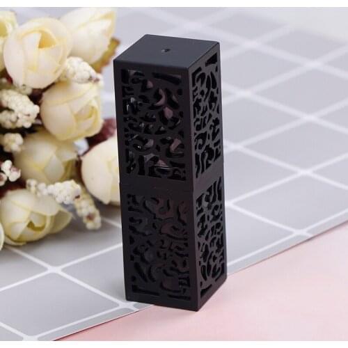 1pc Lipstick Tube Empty Cosmetic Containers Black Hollow Lipstick Tubes for 12.1mm Lipstick Mold