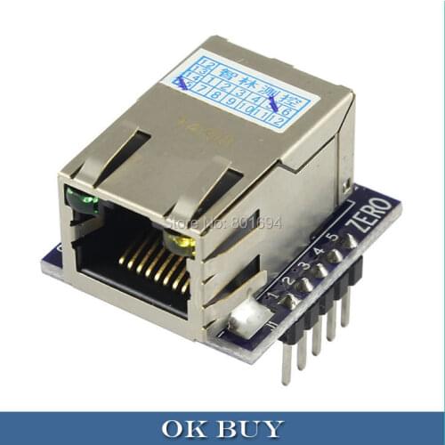 10Pcs/Lot ENC28J60 Mini LAN Ethernet Network Development Board Module For AVR PIC ARM MCU