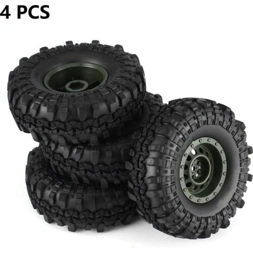 4Pcs 1.9" 103mm Tires Wheel Rim Rock Terrain Truck Tires For 1/10 RC Crawler D90 SCX10 CC01 RC Model Spare Parts