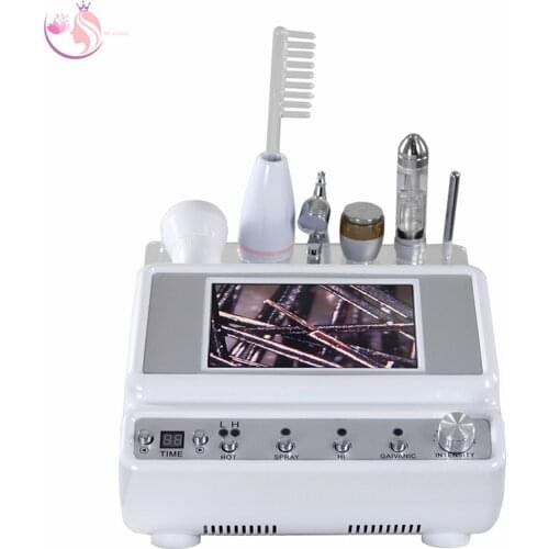 5 In 1 Hair Growth Machine Oxygen Spray Hot Hammer High Frequency Hair Treatment Hair Analyzer Machine