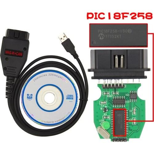 Beyisi VAG K CAN Commander 1.4 FTDI PIC18F25K80 OBD2 VAG Car Diagnostic Tools Interface K-line Cable for VW/AUDI/SKODA/SEAT