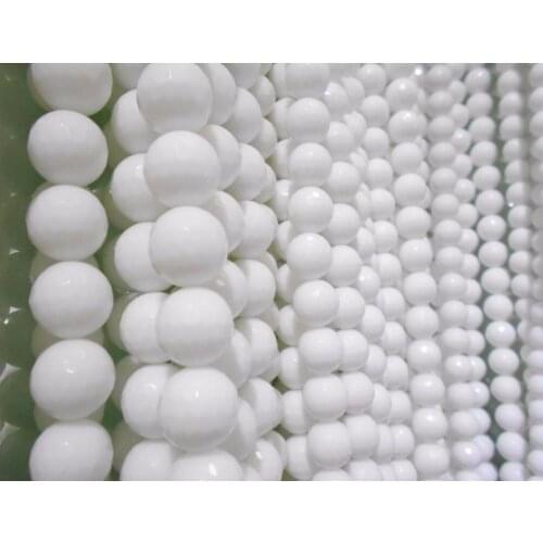 White Rose Quartz Beryl Tourmaline Rubellite Natural Stone White Dull Polish Matte Onyx Agata Round Beads 16"/Strand 4 6 8 1