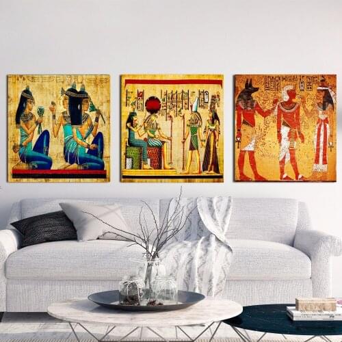 Egypt Classic Retro Artwork Canvas Art Print Painting Poster Wall Pictures For Living Room Decor Home Decorative No Frame